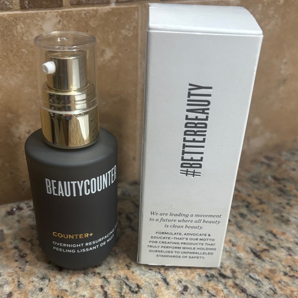Beautycounter Counter+ Resurfacing Peel - Black and Gold